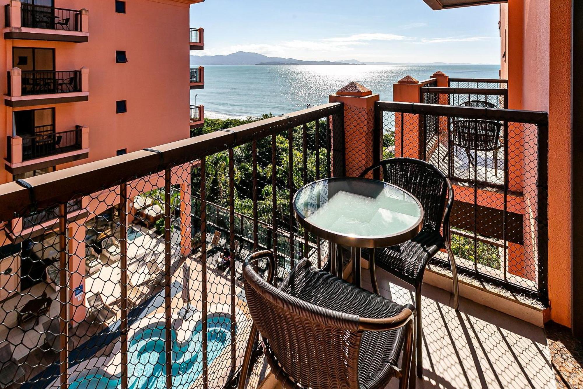 Resort Pe Na Areia - Studios Direto Com Proprietario Jbvjr Florianopolis Bagian luar foto